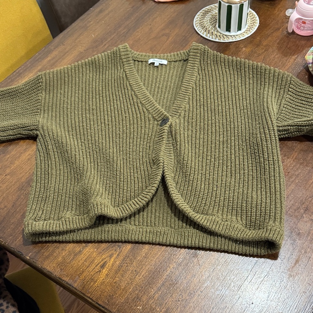 Madewell Khaki Women's Cardigan Sweater
